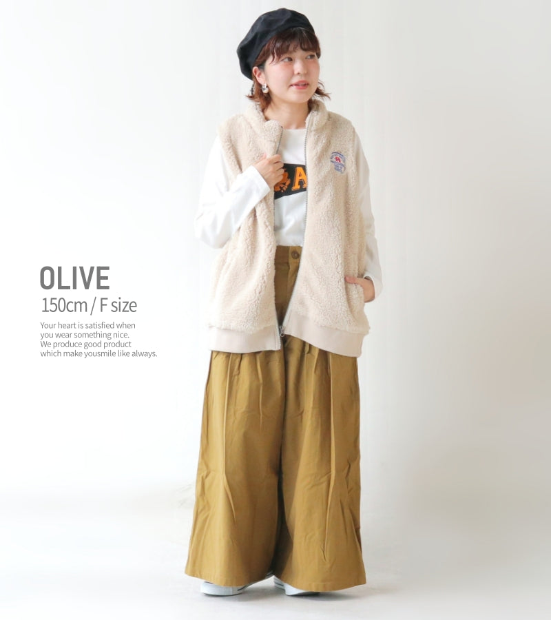 サスペンダー付き タックパンツ / 19094104