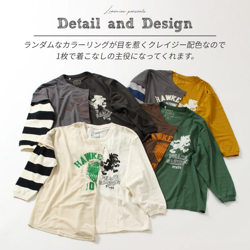 重ね着風 フェイクロンT / 23012319