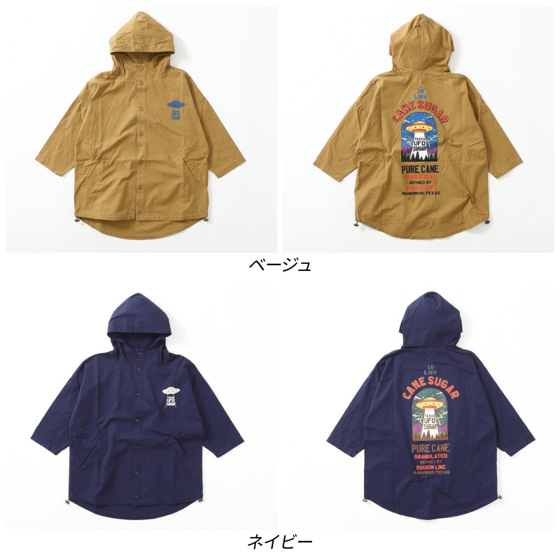 バックプリント 7分袖パーカー / 23014616