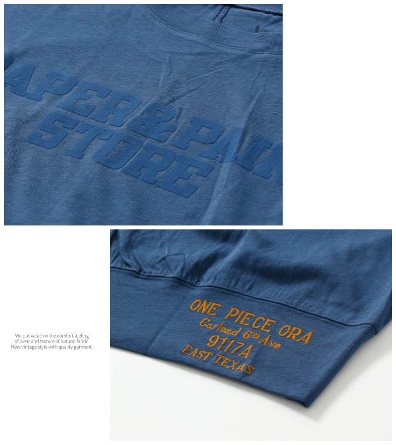 シルケット天竺 ドルマンスリーブ ロゴプリントTシャツ / 23022325