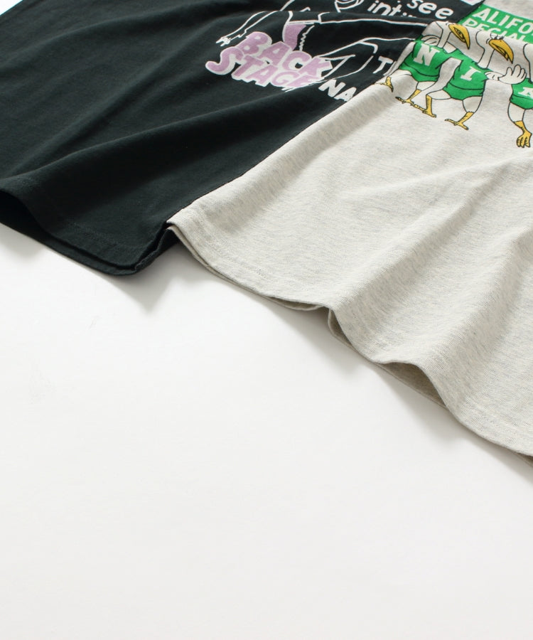 リメイク風プリントTシャツ/ 23022607