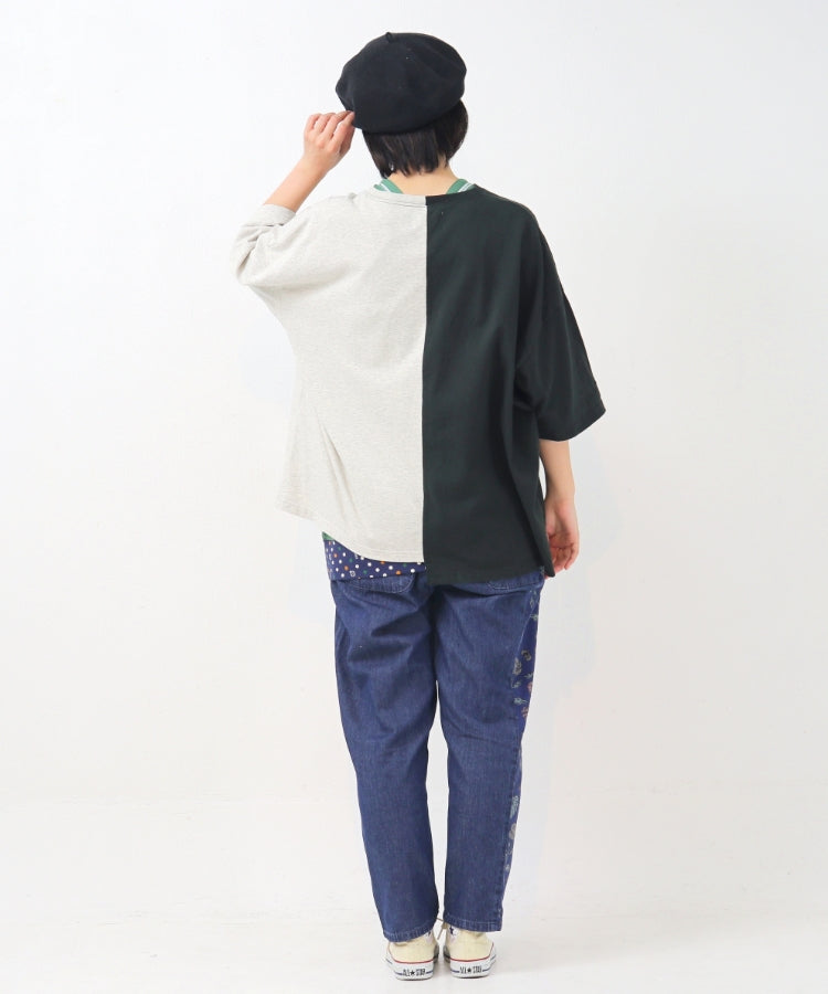 リメイク風プリントTシャツ/ 23022607