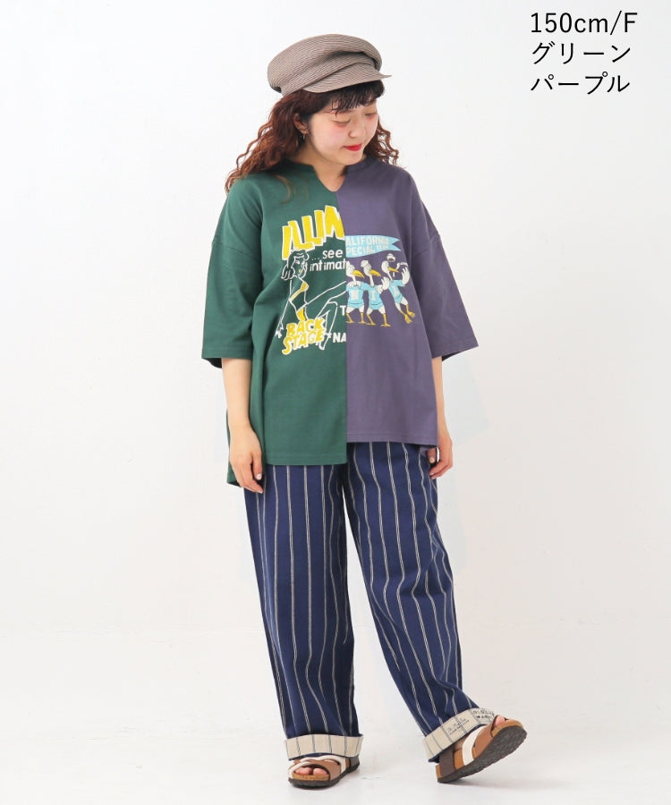 リメイク風プリントTシャツ/ 23022607