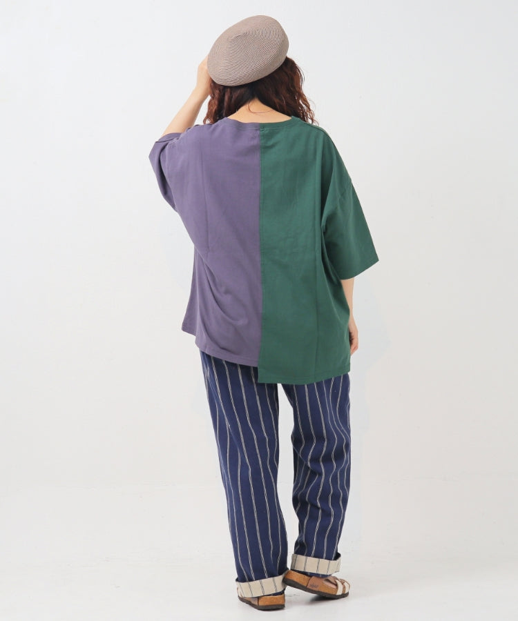 リメイク風プリントTシャツ/ 23022607