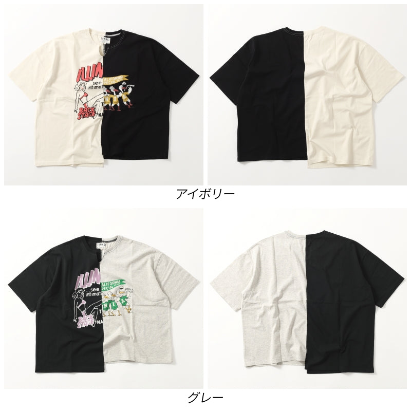 リメイク風プリントTシャツ/ 23022607