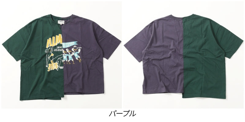 リメイク風プリントTシャツ/ 23022607