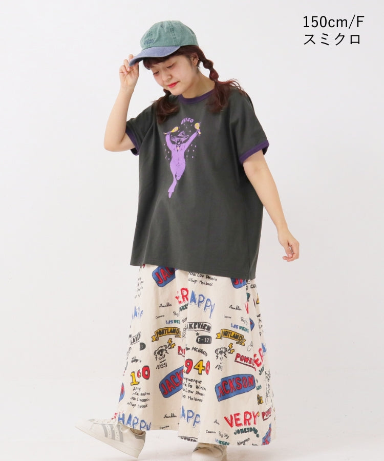 配色リンガーTシャツ/ 23032616