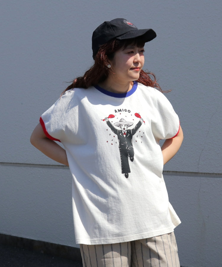 配色リンガーTシャツ/ 23032616