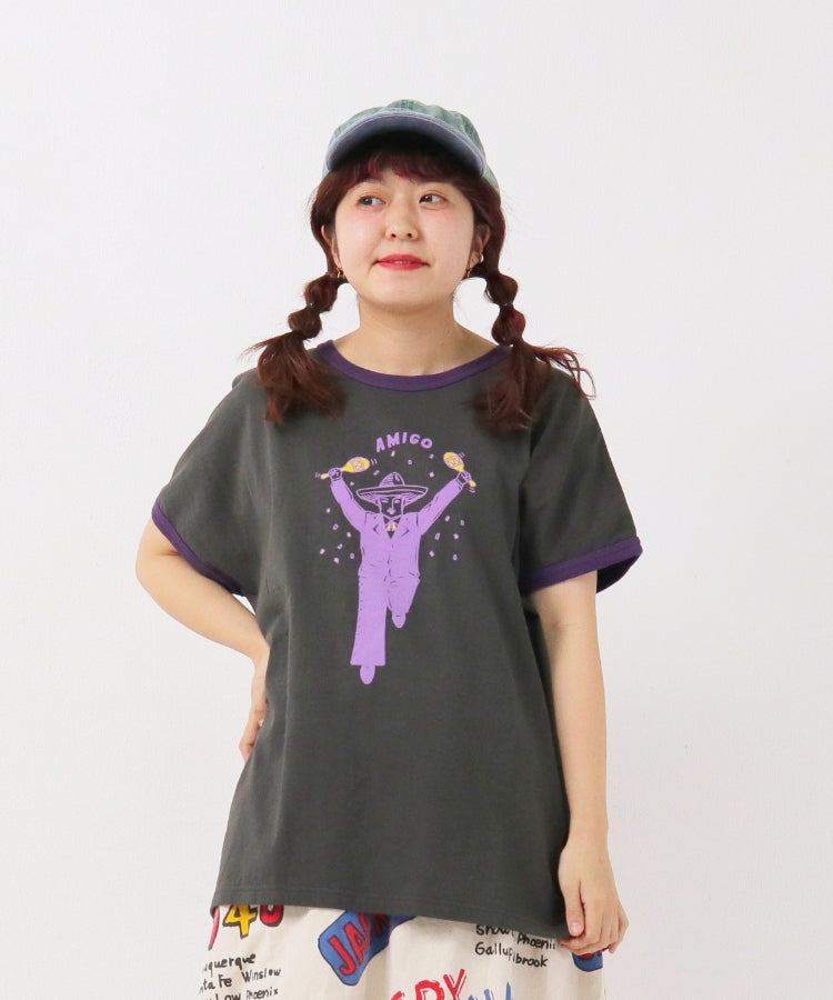 配色リンガーTシャツ/ 23032616