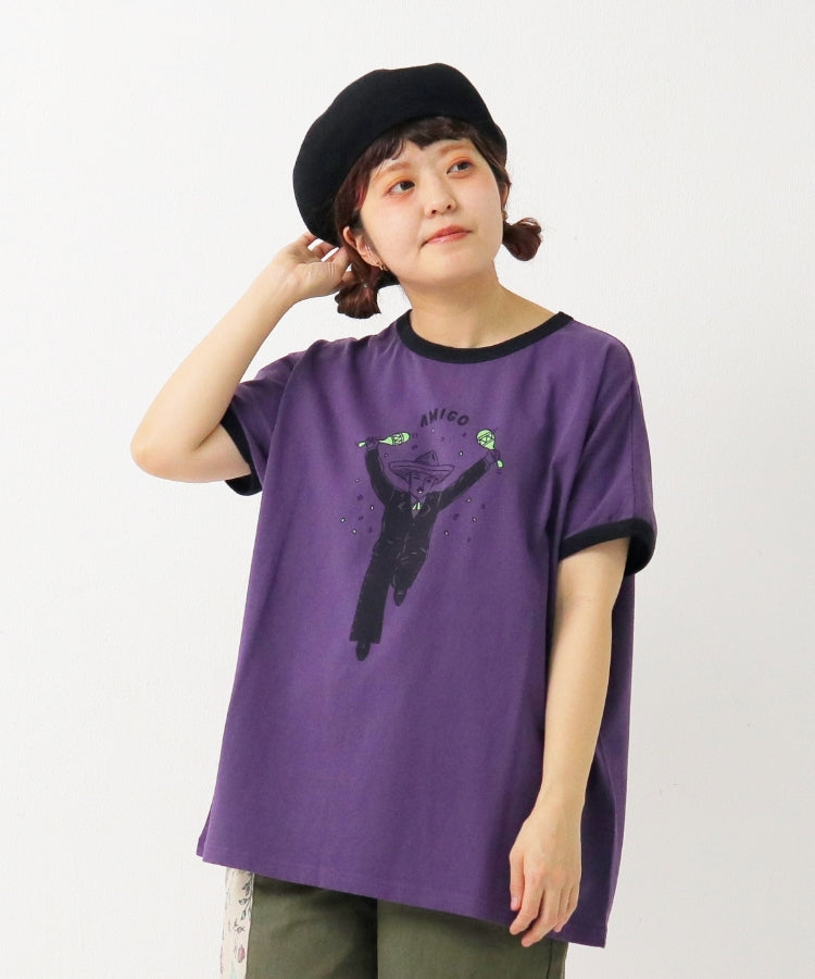 配色リンガーTシャツ/ 23032616