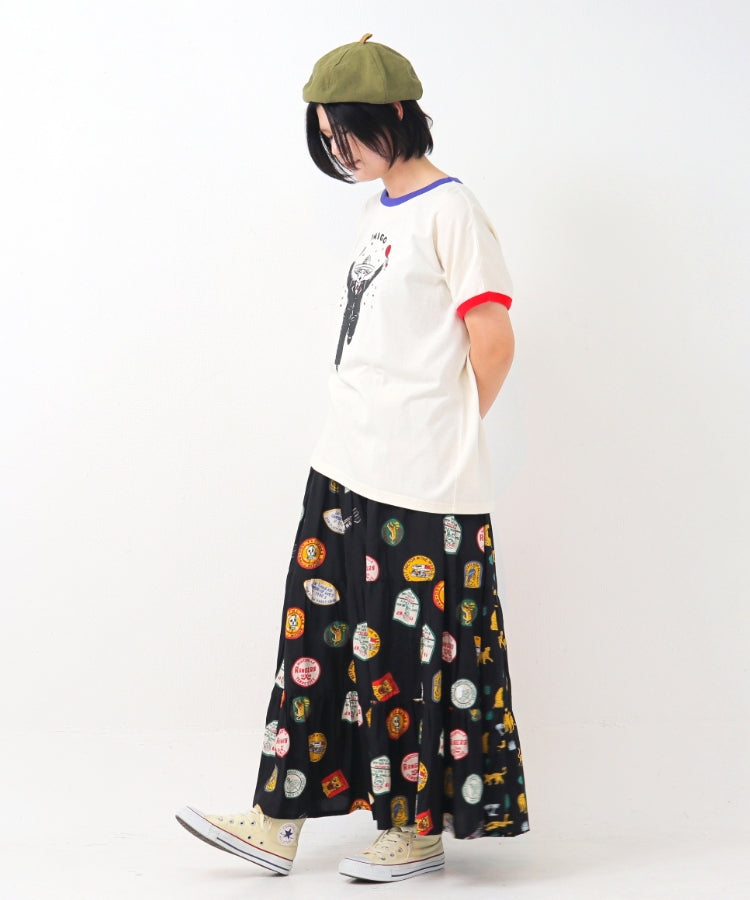 配色リンガーTシャツ/ 23032616