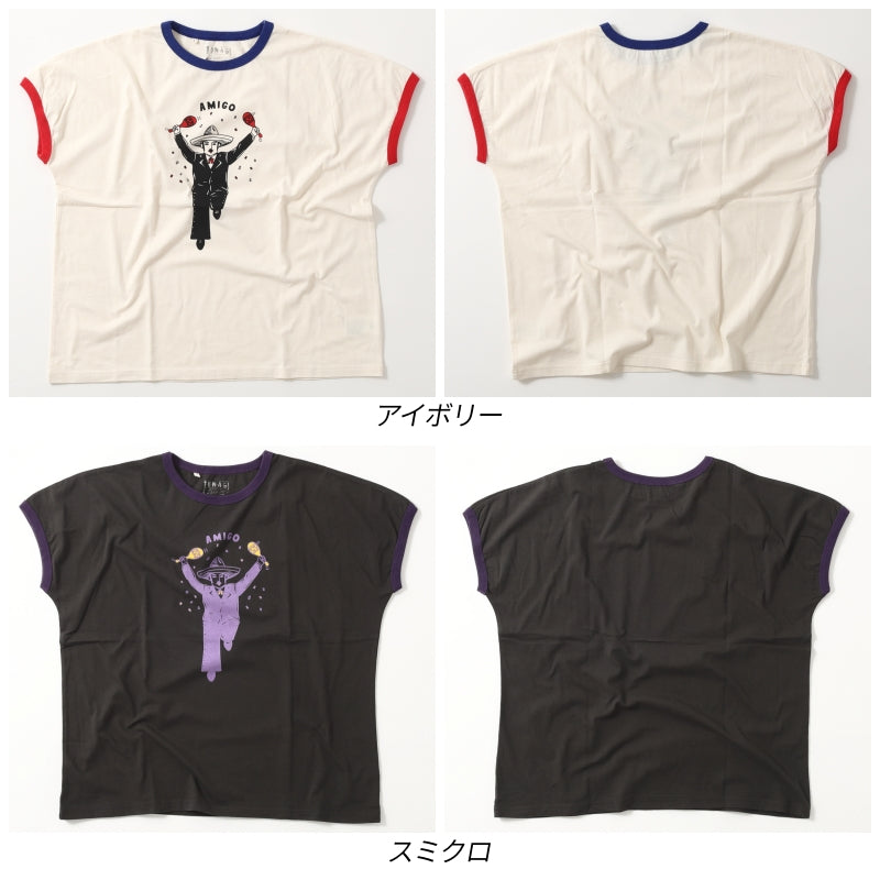 配色リンガーTシャツ/ 23032616