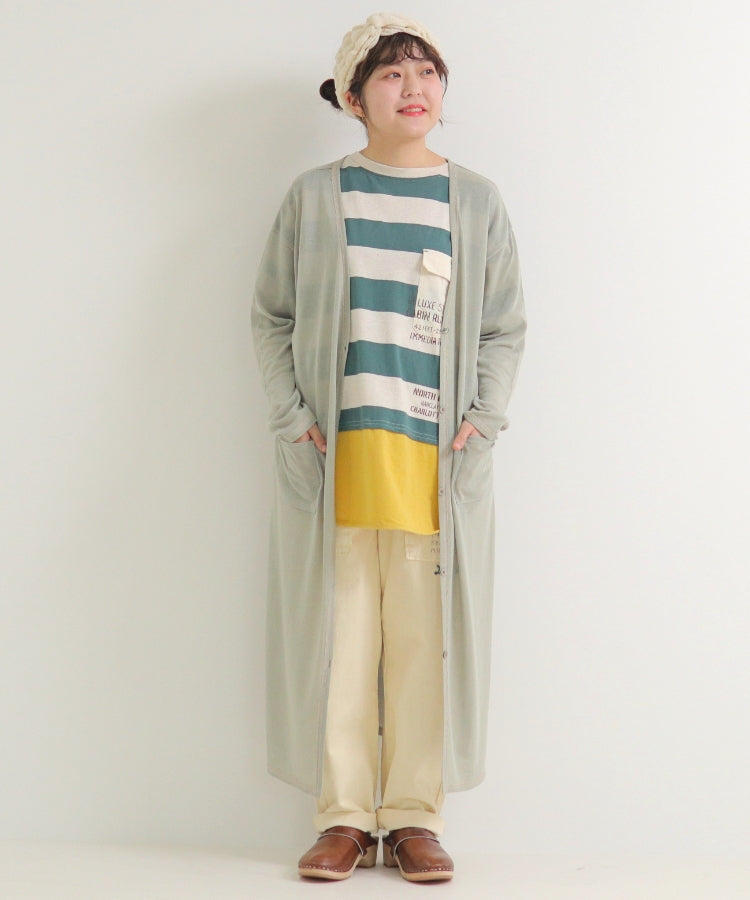 ロングカーディガン長袖/24032341