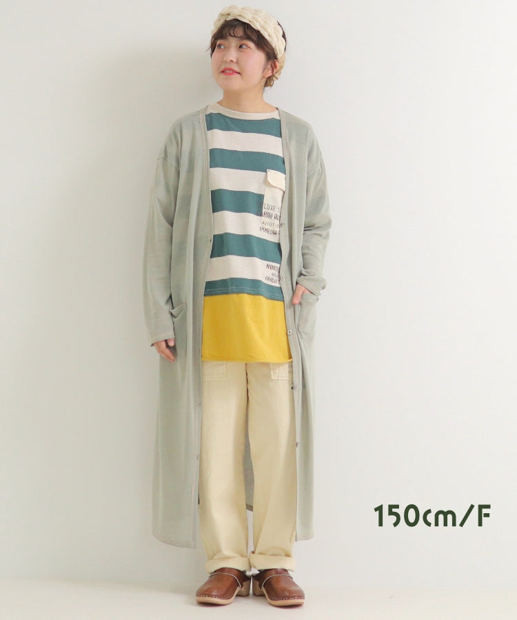 ロングカーディガン長袖/24032341