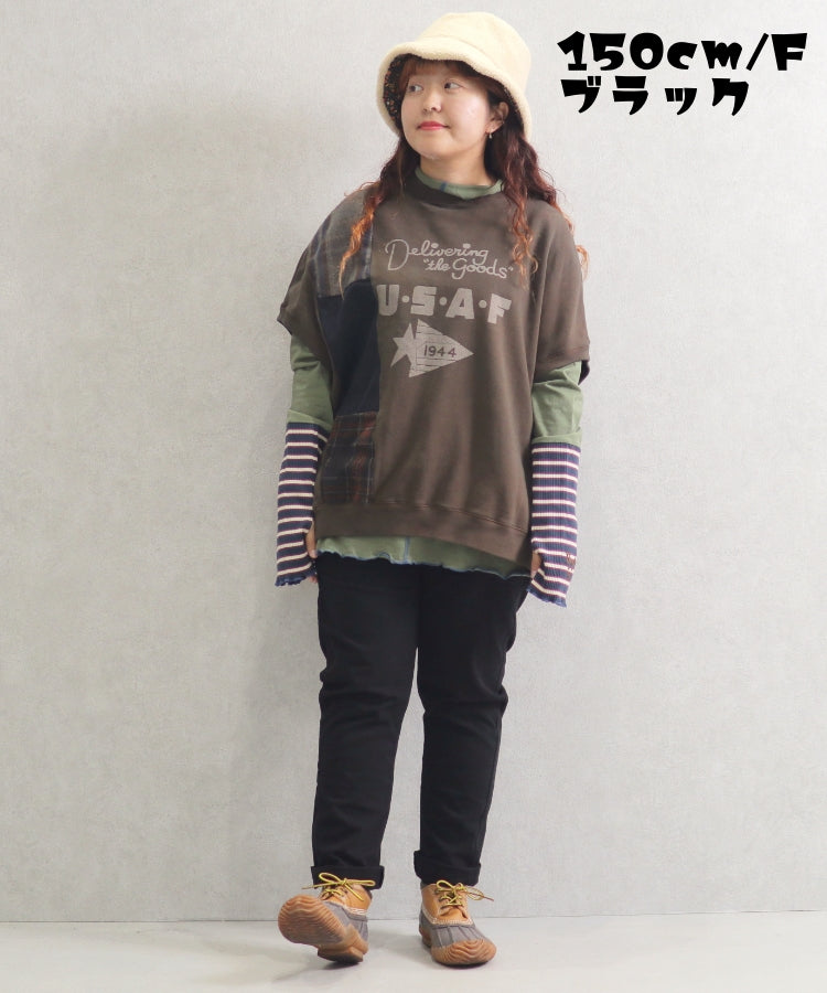 ウエストリブパンツ/24084306