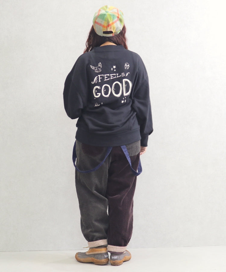 裏毛 GOODプリントプルオーバー長袖/24102402
