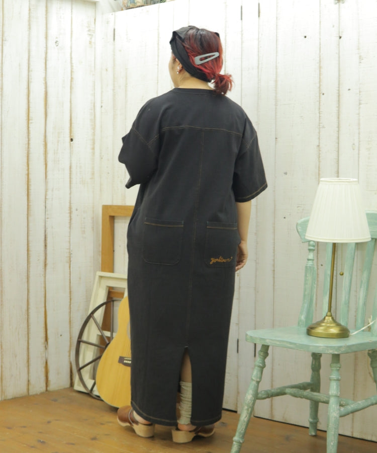 【春新作】半袖ロゴワンピース/25042314