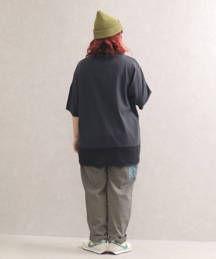 【春新作】裾メッシュTシャツ/25042610