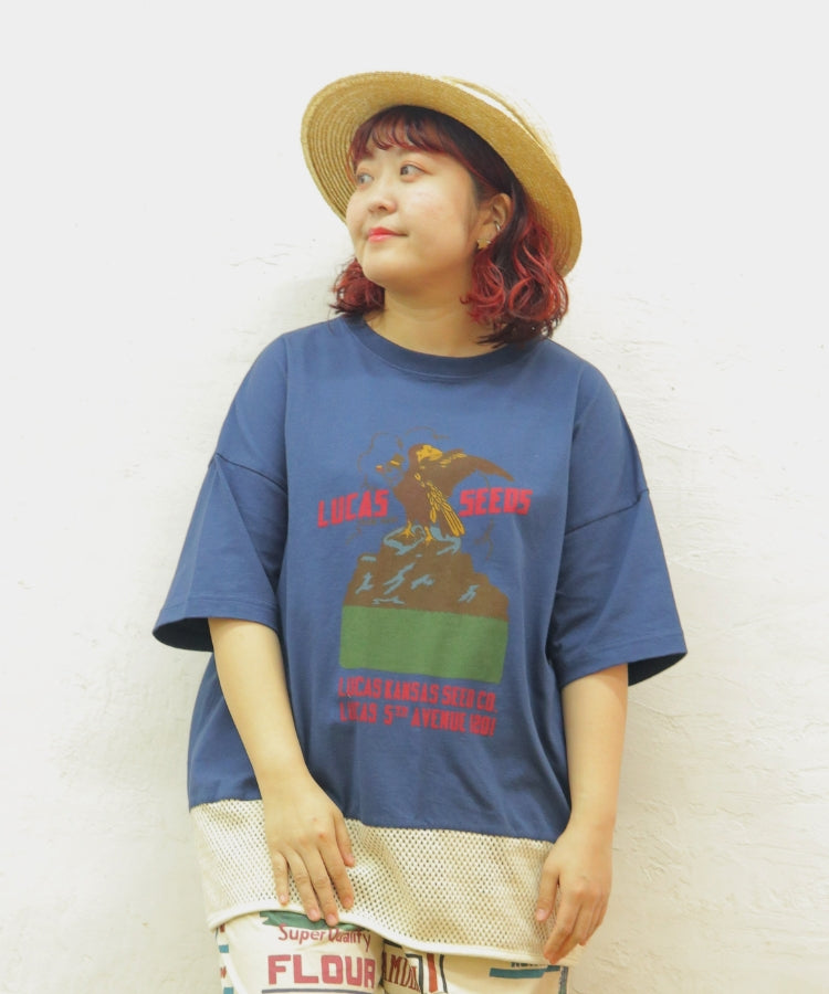【新作】裾メッシュTシャツ/25042610