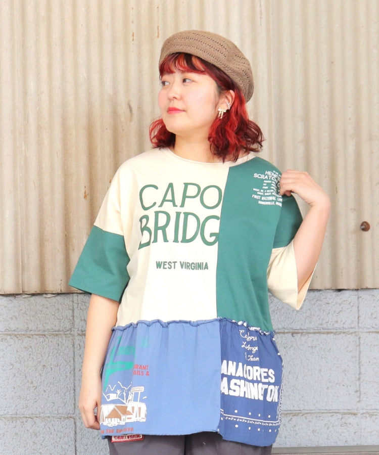 【新作】リメイク風Tシャツ/25042614