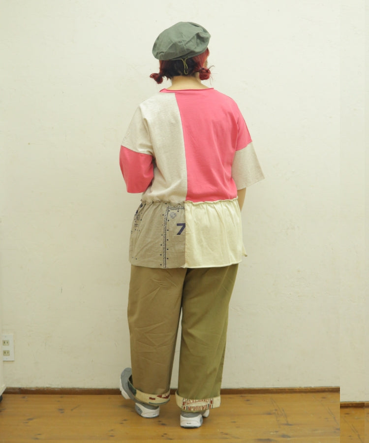 【春新作】リメイク風Tシャツ/25042614