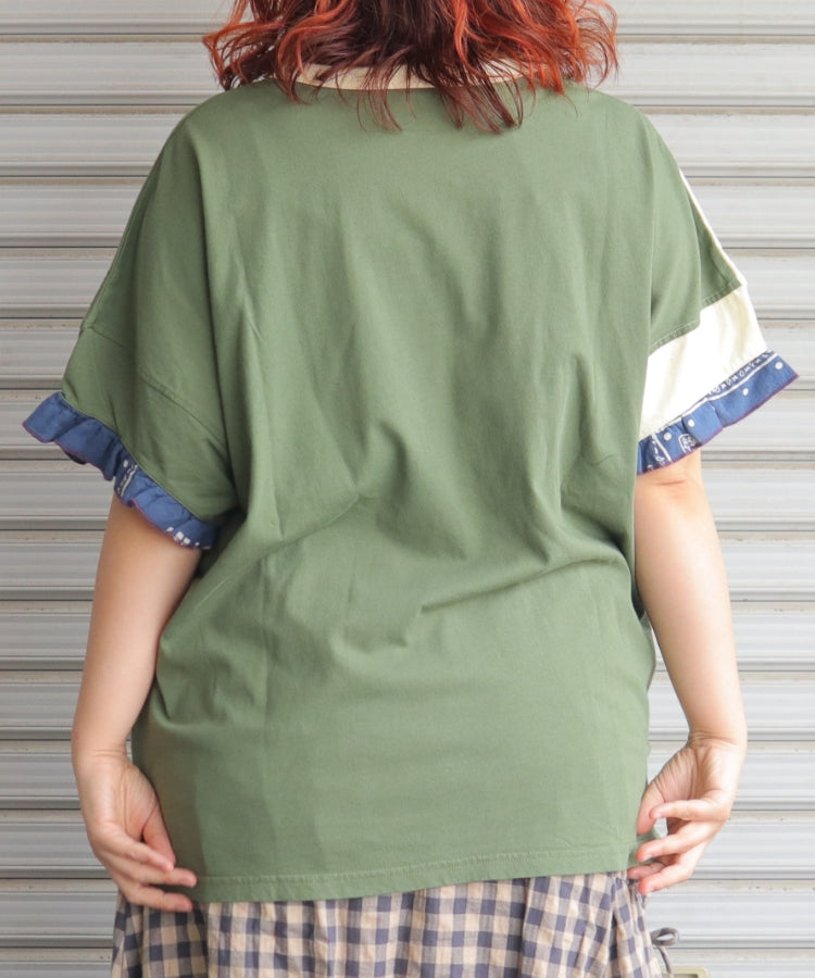 【新作】袖フリルリメイク風プルオーバー/25052317