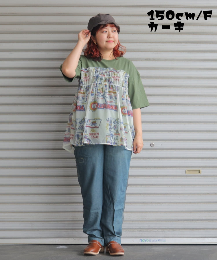 【新作】異素材ベアトップTシャツ/25052318
