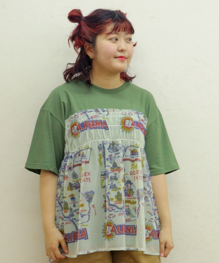 【新作】異素材ベアトップTシャツ/25052318