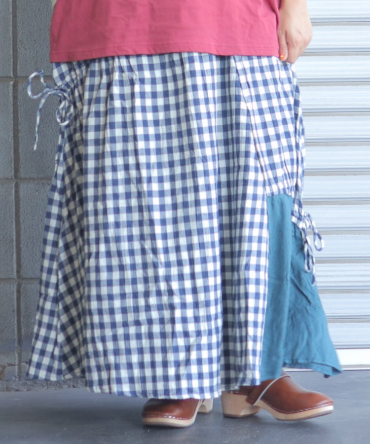 【新作】アシンメトリーリボンスカート/25054318