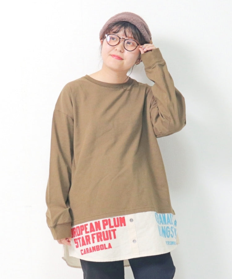 【秋冬新作】 レイヤード風ロンTee/23082605