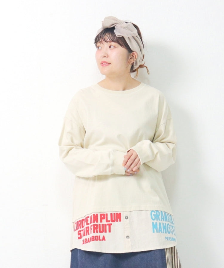 【秋冬新作】 レイヤード風ロンTee/23082605