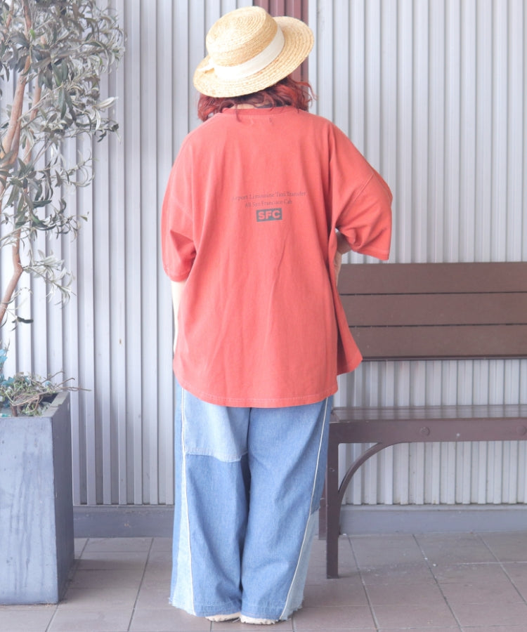 【新作】ピグメントヴィンテージ ロゴ TシャツTシャツ/ME-K51022