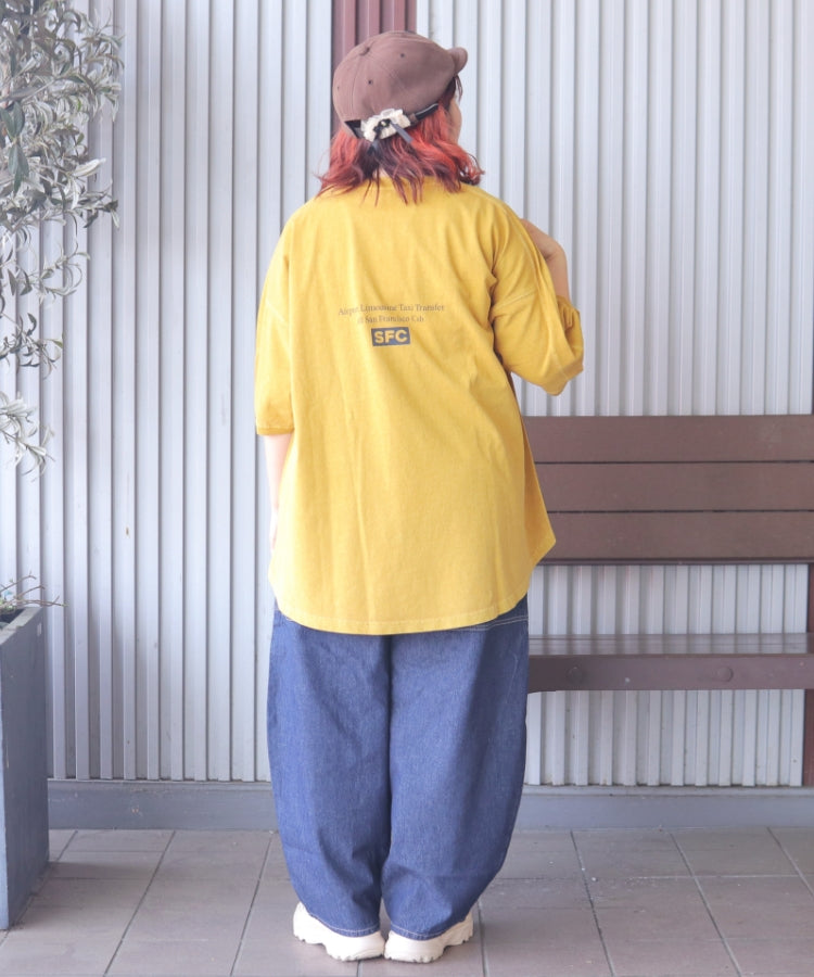 【新作】ピグメントヴィンテージ ロゴ TシャツTシャツ/ME-K51022