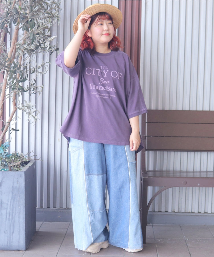 【新作】ピグメントヴィンテージ ロゴ TシャツTシャツ/ME-K51022