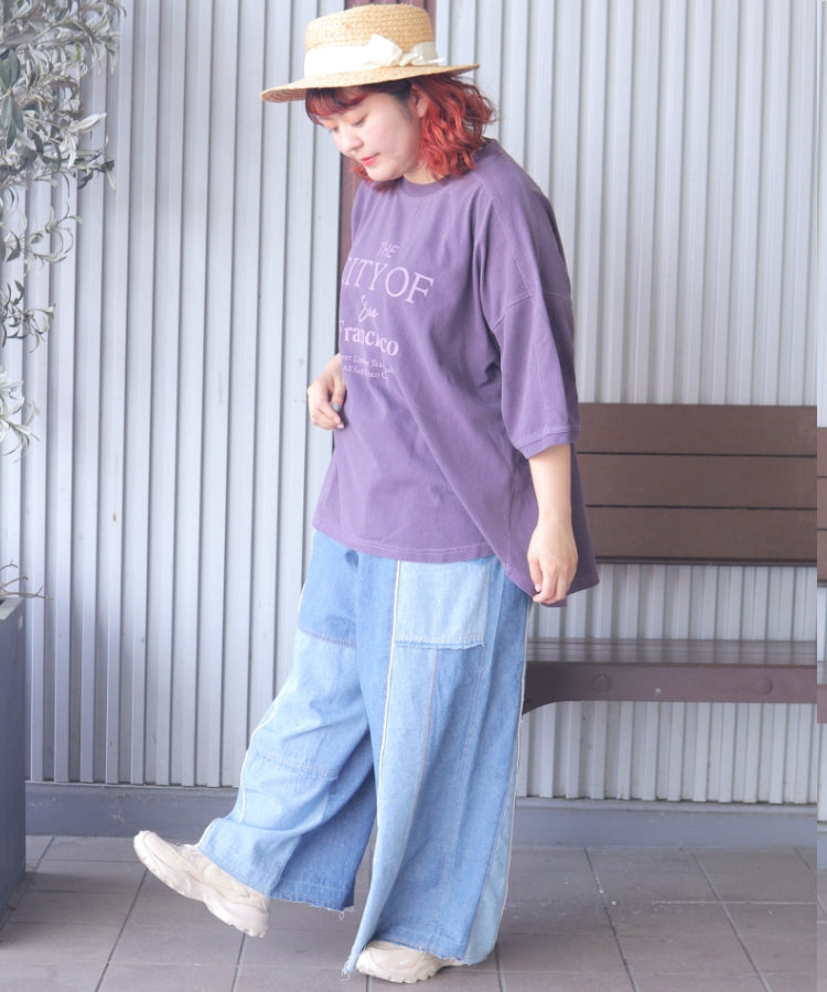 【新作】ピグメントヴィンテージ ロゴ TシャツTシャツ/ME-K51022