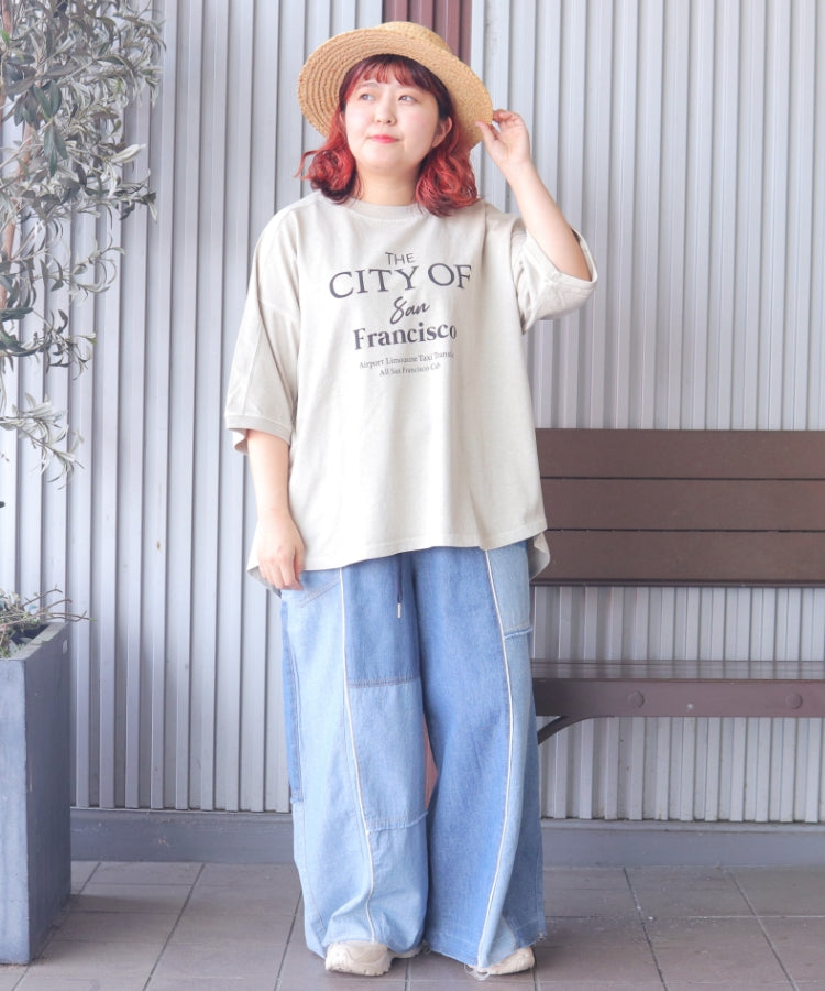 【新作】ピグメントヴィンテージ ロゴ TシャツTシャツ/ME-K51022