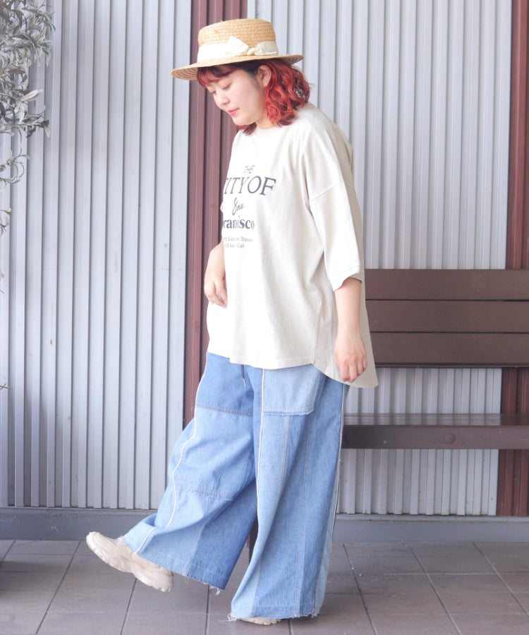 【新作】ピグメントヴィンテージ ロゴ TシャツTシャツ/ME-K51022