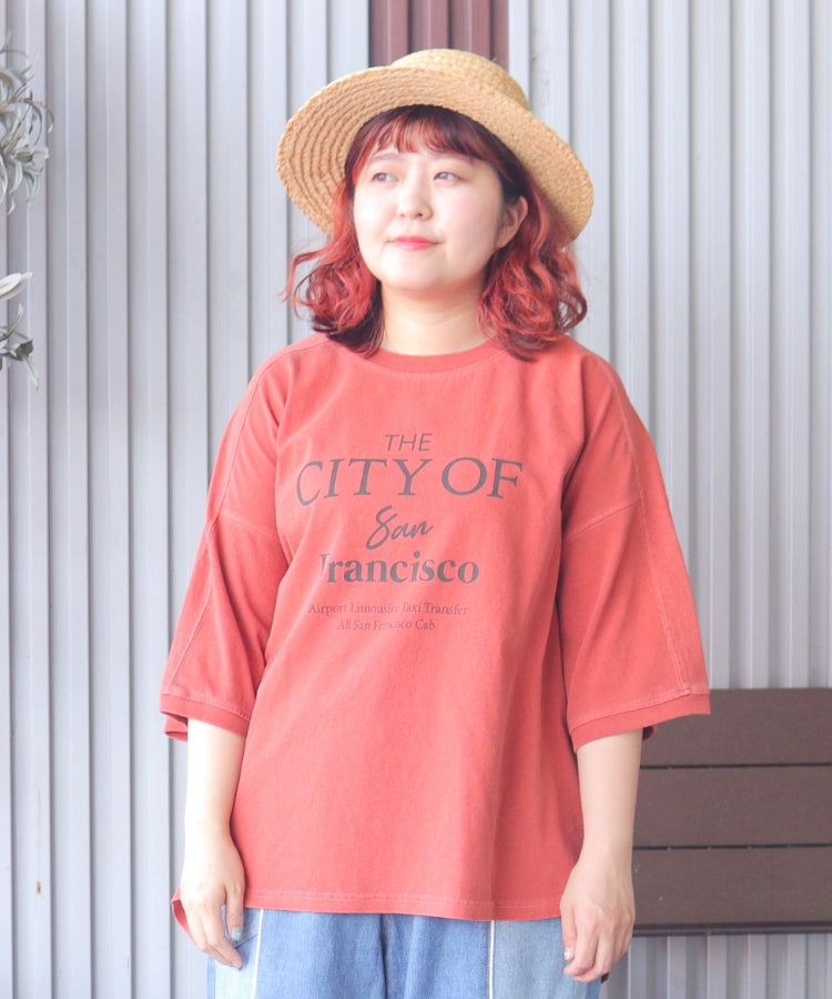 【新作】ピグメントヴィンテージ ロゴ TシャツTシャツ/ME-K51022