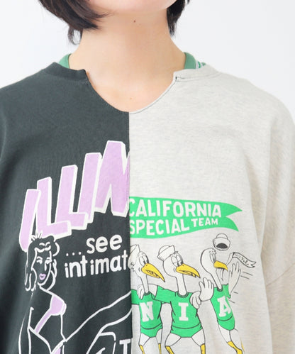 リメイク風プリントTシャツ/ 23022607