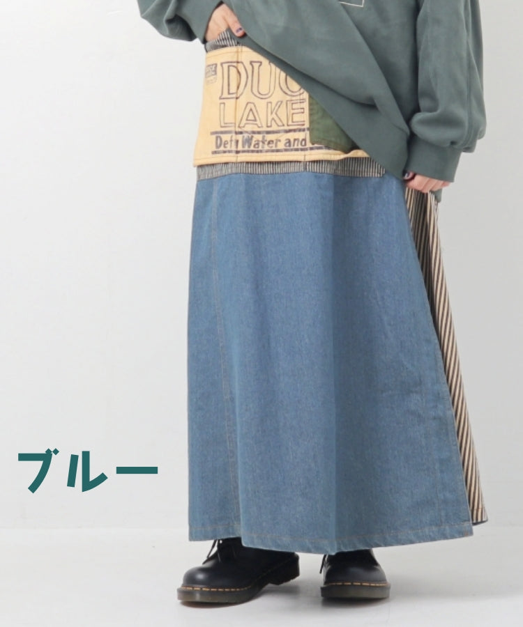 【秋冬新作】フェイクラップスカート/23094401