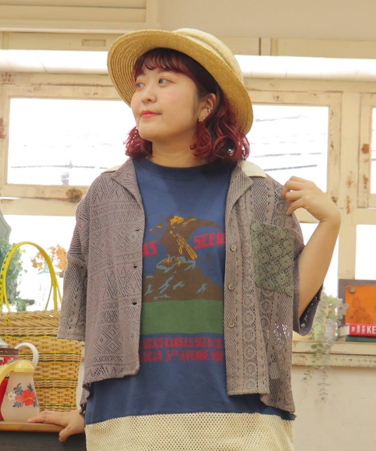 Lime ライム 長袖 シャツ ワークシャツ 24014202 プリント チュニック丈 レディース カジュアル Lime ライム 長袖 シャツ ワークシャツ 24014202 プリント