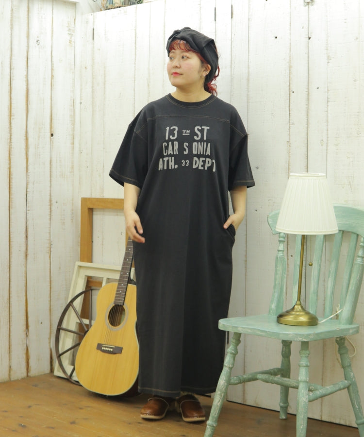 【新作】半袖ロゴワンピース/25042314