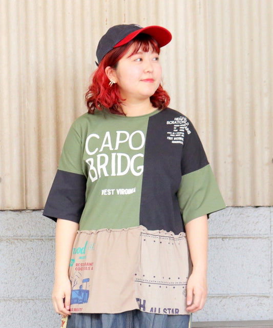 【春新作】リメイク風Tシャツ/25042614