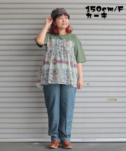 【新作】異素材ベアトップTシャツ/25052318