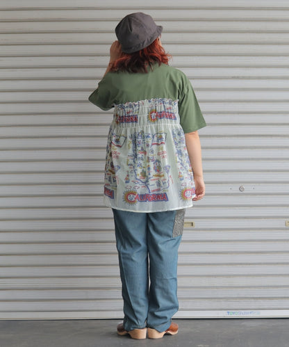 【新作】異素材ベアトップTシャツ/25052318
