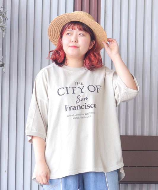 【新作】ピグメントヴィンテージ ロゴ TシャツTシャツ/ME-K51022