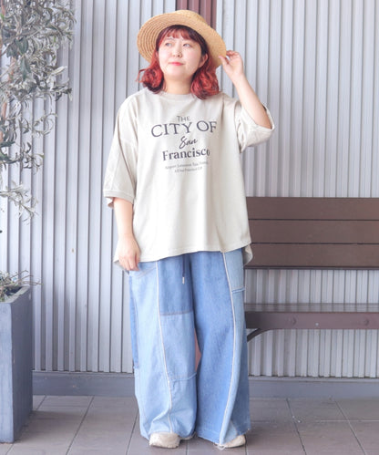 【新作】ピグメントヴィンテージ ロゴ TシャツTシャツ/ME-K51022