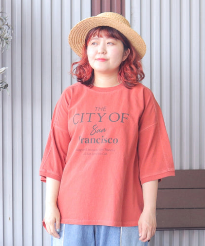 【新作】ピグメントヴィンテージ ロゴ TシャツTシャツ/ME-K51022